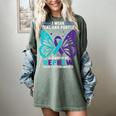 I Wear Teal And Purple In Memory Of My Nephew Women's Comfort Colors T-Shirt Berry I Wear Teal And Purple In Memory Of My Nephew Women's Comfort Colors T-Shirt Berry