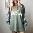 WILD ABOUT READING Reading Books Bookworm Library Day Women's Comfort Colors T-Shirt Berry