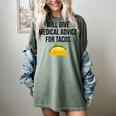 Will Give Medical Advice For Tacos Shirt Graduation MD Women's Comfort Colors T-Shirt Berry