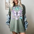 Y2K Butterfly Floppy Disk Art Digital Nostalgia Women's Comfort Colors T-Shirt Berry