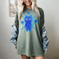 Yk2 Grunge Earthy Blue Cat With Stars Tomboy 90s Nostalgia Premium Tri-Blend Women's Comfort Colors T-Shirt Berry