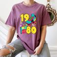 1980 Retro Raised In The 80s Old School Nostalgia Vibes Women's Comfort Colors T-Shirt Blue Jean 1980 Retro Raised In The 80s Old School Nostalgia Vibes Women's Comfort Colors T-Shirt Blue Jean