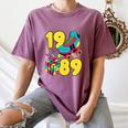 1989 Retro Raised In The 80s Old School Nostalgia Vibes Women's Comfort Colors T-Shirt Blue Jean