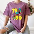 1990 Retro Raised In The 90s Old School Nostalgia Vibes Women's Comfort Colors T-Shirt Blue Jean 1990 Retro Raised In The 90s Old School Nostalgia Vibes Women's Comfort Colors T-Shirt Blue Jean