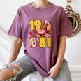 80s Vibes Mixed Tapes & Roller Skates 1981 Nostalgia Retro Women's Comfort Colors T-Shirt Blue Jean