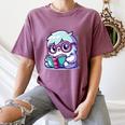 Adorable Book Lover Yeti With Reading Glasses Cute Women's Comfort Colors T-Shirt Blue Jean Adorable Book Lover Yeti With Reading Glasses Cute Women's Comfort Colors T-Shirt Blue Jean