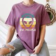 Alien Face Ew People Ufo Introvert Men Women Kids Teen Women's Comfort Colors T-Shirt Blue Jean
