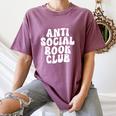 Anti-Social Book Club Women's Comfort Colors T-Shirt Blue Jean Anti-Social Book Club Women's Comfort Colors T-Shirt Blue Jean