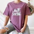 Anti Social Anti Social Club Introvert People Hate Women's Comfort Colors T-Shirt Blue Jean