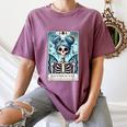 Antisocial Butterfly Tarot Card Introvert Women Stay Home Women's Comfort Colors T-Shirt Blue Jean