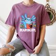 Axolotl Read Book Kawaii Reading Books For Men Women Women's Comfort Colors T-Shirt Blue Jean