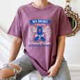 Blue Ribbon In Memory Of My Sister Colon Cancer Awareness Women's Comfort Colors T-Shirt Blue Jean