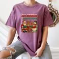 All Booked For Christmas Book Lover Women's Comfort Colors T-Shirt Blue Jean