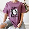 Cat With Coffee On Computer Go Away I'm Introverting Women's Comfort Colors T-Shirt Blue Jean Cat With Coffee On Computer Go Away I'm Introverting Women's Comfort Colors T-Shirt Blue Jean