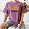 Caution Does Not Play Well With Others Introvert Women's Comfort Colors T-Shirt Blue Jean Caution Does Not Play Well With Others Introvert Women's Comfort Colors T-Shirt Blue Jean