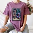 Color Graphic The Introvert Tarot Card Raglan Baseball Tee Women's Comfort Colors T-Shirt Blue Jean Color Graphic The Introvert Tarot Card Raglan Baseball Tee Women's Comfort Colors T-Shirt Blue Jean
