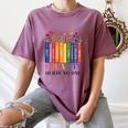 Equality Hurts No One LGBTQ Pride Books And Flowers Women's Comfort Colors T-Shirt Blue Jean Equality Hurts No One LGBTQ Pride Books And Flowers Women's Comfort Colors T-Shirt Blue Jean