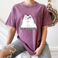 Ew People Introvert Sayings Sarcastic Cat Quote Women's Comfort Colors T-Shirt Blue Jean