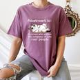 Felinetrovert Definition Cat Lover Introvert Humor Cats Women's Comfort Colors T-Shirt Blue Jean