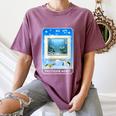 Frutiger Aero Aesthetic Tech Computer Aquarium Tarot Card Women's Comfort Colors T-Shirt Blue Jean