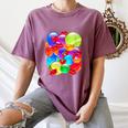 Frutiger Aero Aesthetic Tech Orb Pattern Heart Cherry Lips Women's Comfort Colors T-Shirt Blue Jean