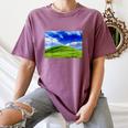 Frutiger Aero Meadow Aesthetic Y2k 2000s Ironic Nostalgic Women's Comfort Colors T-Shirt Blue Jean