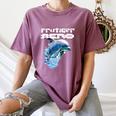 Frutiger Aero Splashy Dolphin Y2k Aesthetic Graphic Premium Women's Comfort Colors T-Shirt Blue Jean