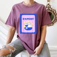 Fun Cute Introvert Cat Character With Wine Women's Comfort Colors T-Shirt Blue Jean