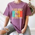 I Like Golf And Maybe 3 People Introvert Raglan Baseball Tee Women's Comfort Colors T-Shirt Blue Jean I Like Golf And Maybe 3 People Introvert Raglan Baseball Tee Women's Comfort Colors T-Shirt Blue Jean