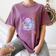 Goth Capybara Ramen Ritual Feasting Soft Introvert Art Women's Comfort Colors T-Shirt Blue Jean