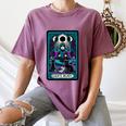 Gothic Girl Tarot Card Introverted Reader And Reading Women's Comfort Colors T-Shirt Blue Jean