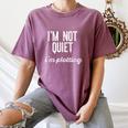 I'm NOT Quiet I'm Plotting Introvert Sarcastic Planning Meme Women's Comfort Colors T-Shirt Blue Jean I'm NOT Quiet I'm Plotting Introvert Sarcastic Planning Meme Women's Comfort Colors T-Shirt Blue Jean