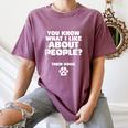 Introvert Animal Dog Owner Women's Comfort Colors T-Shirt Blue Jean
