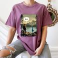 Introvert Bigfoot Sasquatch Loch Ness Monster Bruh Women's Comfort Colors T-Shirt Blue Jean