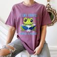 Introvert Herpetologists Amphibian Frog Lover Women's Comfort Colors T-Shirt Blue Jean
