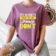 Introvert Tips On How To Talk To Me Please Don't Antisocial Women's Comfort Colors T-Shirt Blue Jean