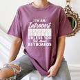 Im An Introvert Unless You Talk About Keyboards Player Women's Comfort Colors T-Shirt Blue Jean