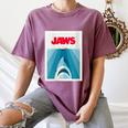 Jaws 2025 Classic Movie Nostalgia Women's Comfort Colors T-Shirt Blue Jean Jaws 2025 Classic Movie Nostalgia Women's Comfort Colors T-Shirt Blue Jean