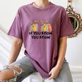 If You Know You Know 6 7 Reading Books Merry Christmas Women's Comfort Colors T-Shirt Blue Jean
