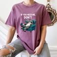 Lazy Raccoon Sarcastic Introvert Humor Japanese Animal Women's Comfort Colors T-Shirt Blue Jean