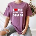 I Love My Introvert Mom I Heart My Introvert Mom Women's Comfort Colors T-Shirt Blue Jean