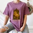 Medieval Cat Sarcastic Queen Lazy King Introvert Kitty Women's Comfort Colors T-Shirt Blue Jean