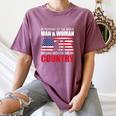In Memory Of The Brave Man & Woman Memorial Day Women's Comfort Colors T-Shirt Blue Jean