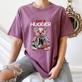 Not A Hugger Teddy Bear Antisocial Introvert Women's Comfort Colors T-Shirt Blue Jean