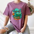 Octopus Reading Book Reading Bookworm Reader Women's Comfort Colors T-Shirt Blue Jean