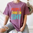 People Think I'm Shy I Introvert Women's Comfort Colors T-Shirt Blue Jean