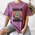 Please Be Patient I'm From The 1900s Retro Computer Geek Women's Comfort Colors T-Shirt Blue Jean
