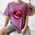 Rainbow Lips With a Cherry In The Mouth 80s Nostalgia Premium Tri-Blend Women's Comfort Colors T-Shirt Blue Jean Rainbow Lips With a Cherry In The Mouth 80s Nostalgia Premium Tri-Blend Women's Comfort Colors T-Shirt Blue Jean