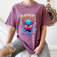 Readsalotl Axolotl Book Lovers Axolotls Women's Comfort Colors T-Shirt Blue Jean