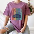 Retro Nineties Style Audio Tape Nostalgia Year 1990 Women's Comfort Colors T-Shirt Blue Jean